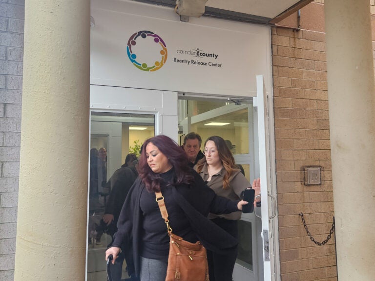 the door to the Camden County Department of Corrections’ Reentry Release Center