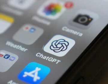 the ChatGPT app on a phone