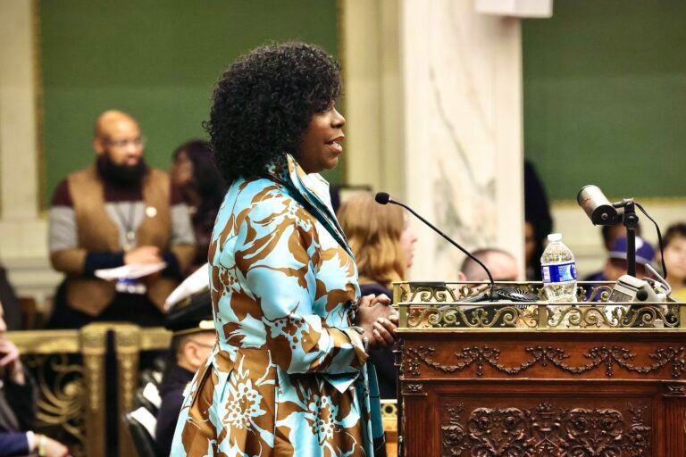 Philadelphia Mayor Cherelle Parker delivers her budget address
