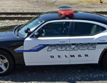 A Delmar, Delaware police vehicle