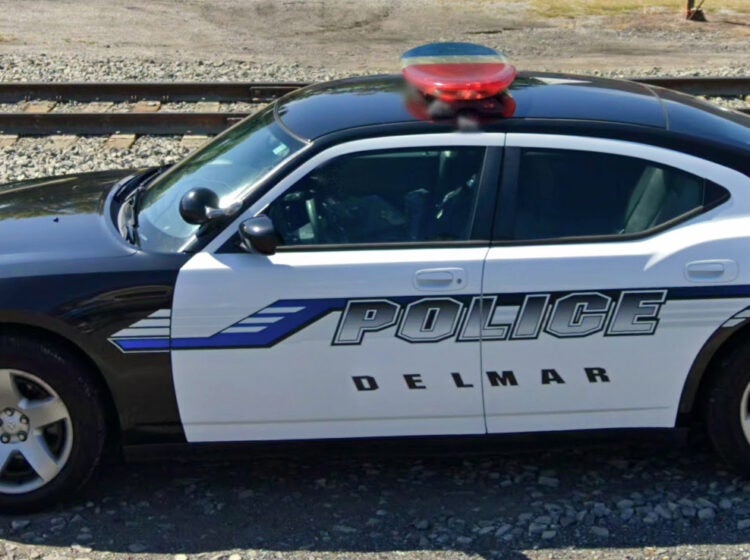 A Delmar, Delaware police vehicle
