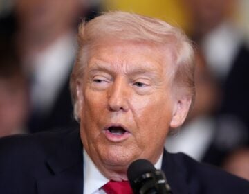 President Donald Trump speaks