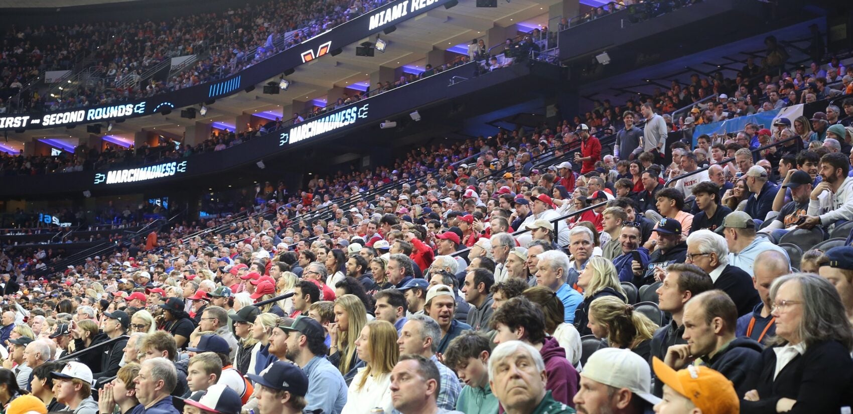 fans at Xfinity Mobile Arena