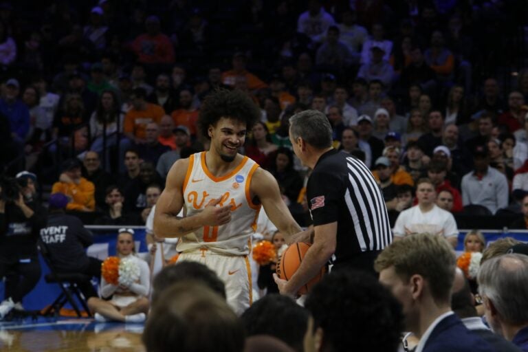 The Tennessee Volunteers playing the Miami Redhawks at Xfinity Mobile Arena