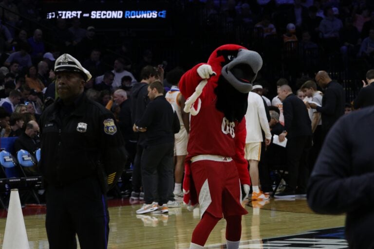 The Miami Redhawks mascot