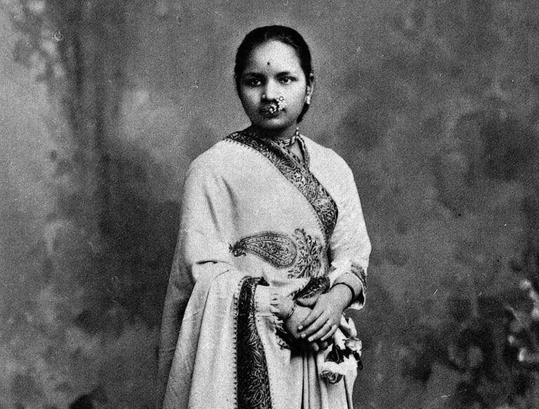 Classic portrait of Anandibai Joshee