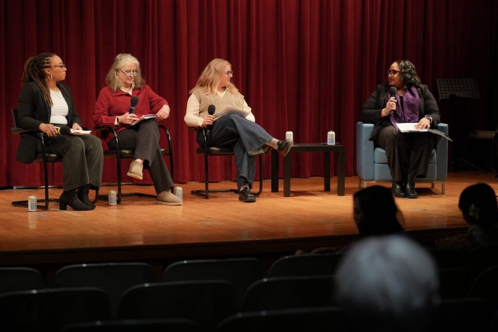 Melissa Benbow Flowers, Kathy Brown and Emma Hart discussed the roles of women