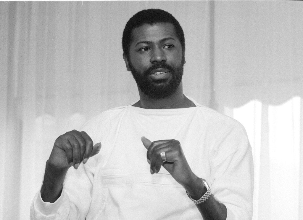 Soul singer Teddy Pendergrass is seen in New York during an interview