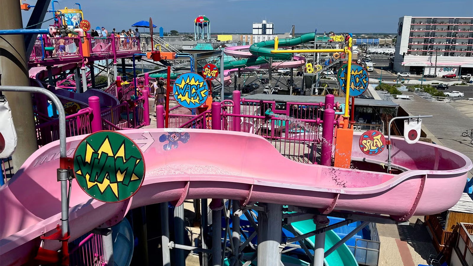 a waterslide in the Wildwoods