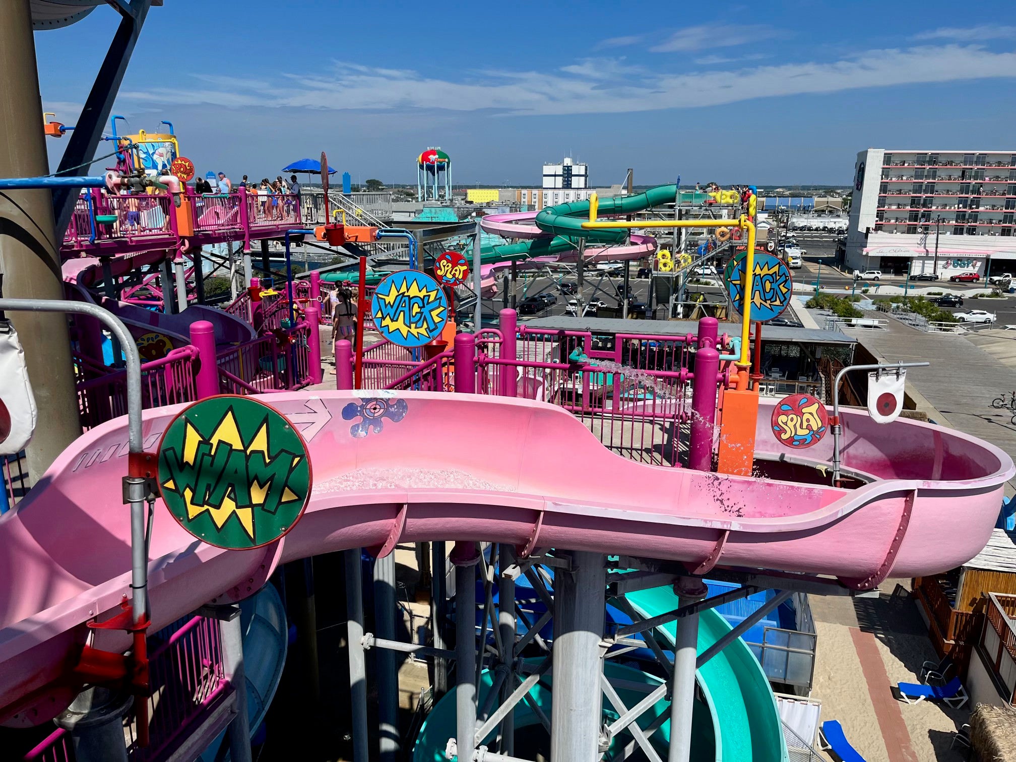 a waterslide in the Wildwoods