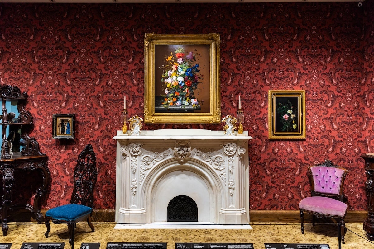 Furniture scene at the Nation of Artists exhibit