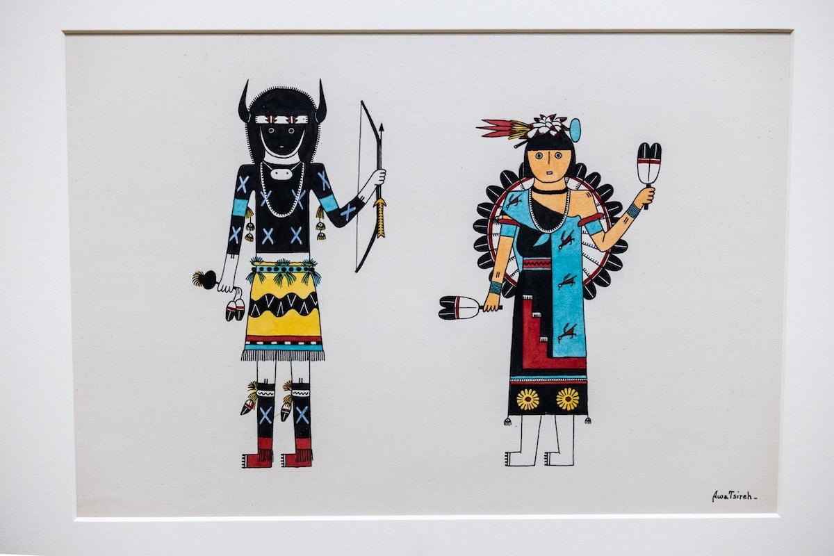 Art piece Buffalo dance at the Nation of Artists exhibit