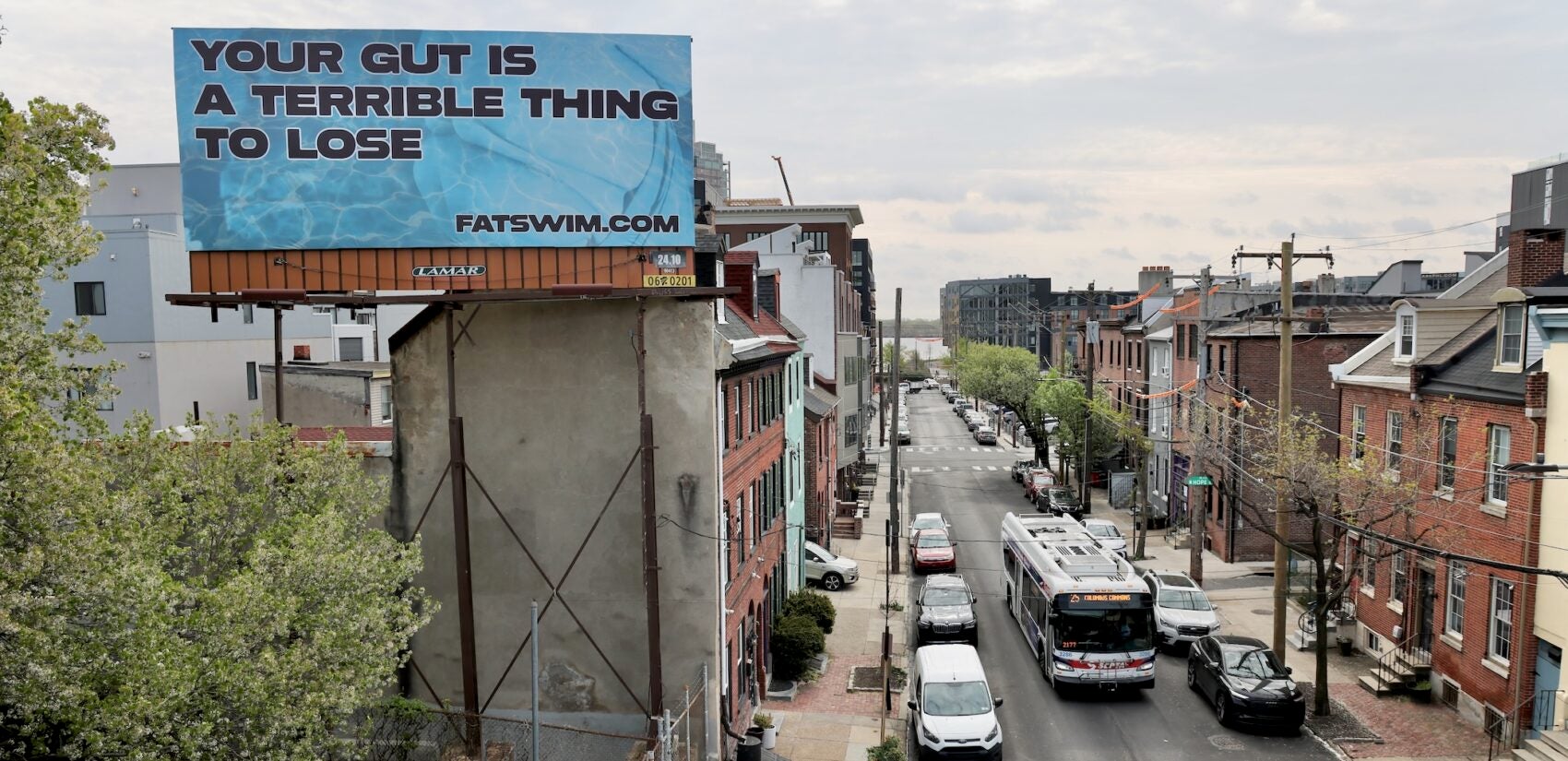 Author Emma Copley Eisenberg's billboard