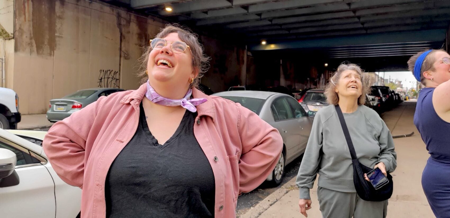 Author Emma Copley Eisenberg (left) and her mother, Claire Copley (center)