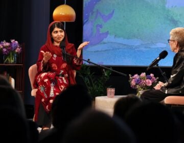Malala Yousafzai being interviewed by Terry Gross