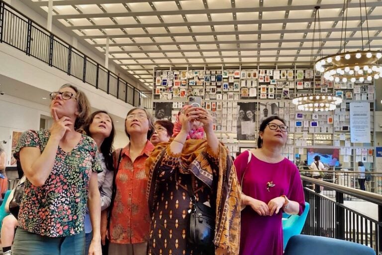 Members of Southeast by Southeast at the ''Printmaking for the People'' exhibition