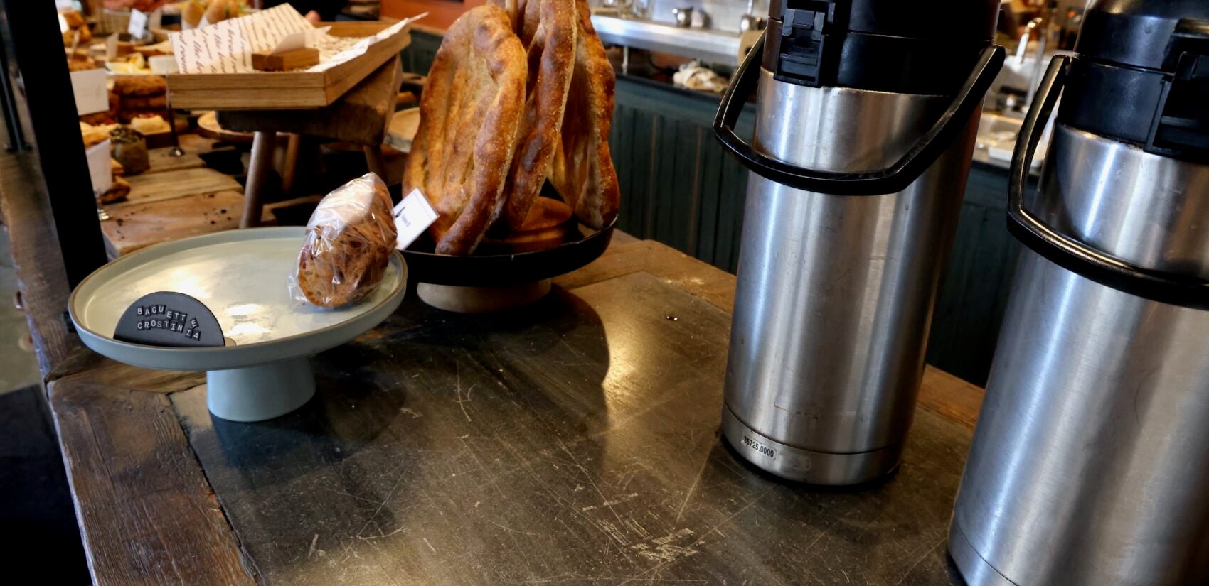 the counter at The Bread Room