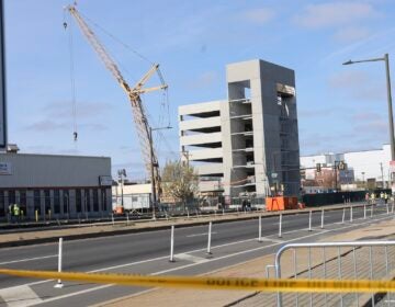 A new 1,000-car parking garage was being built in Grays Ferry