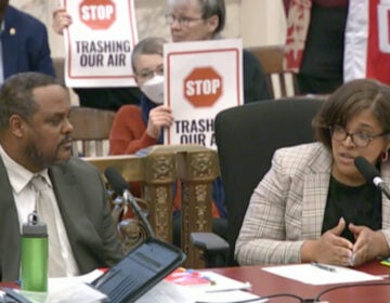 Carlton Williams and Crystal Jacobs Shipman sitting