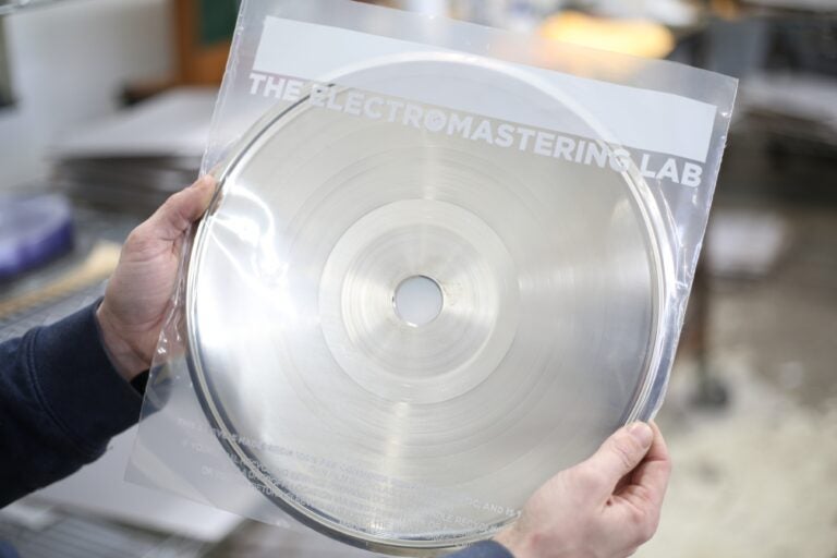 a clear record in a bag