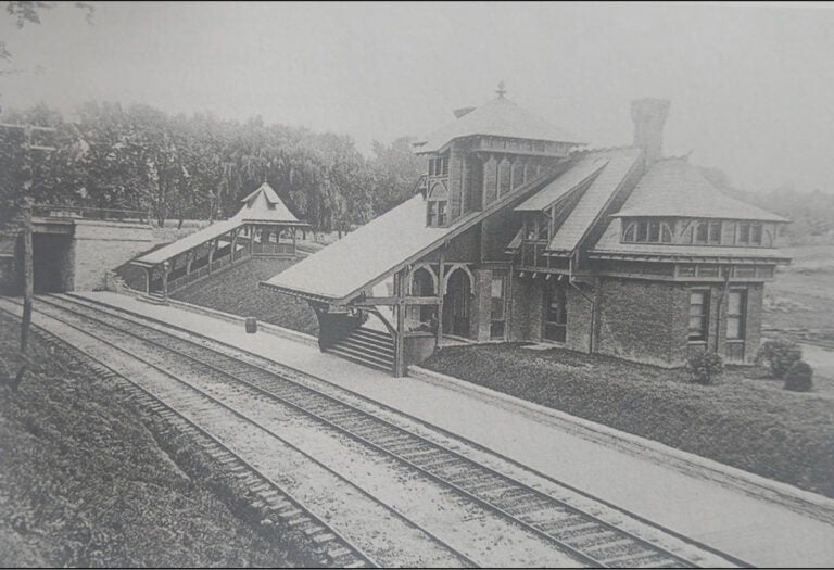 Mount Airy Station in 1883