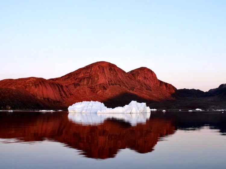 An iceberg near Upernavik, Greenland.