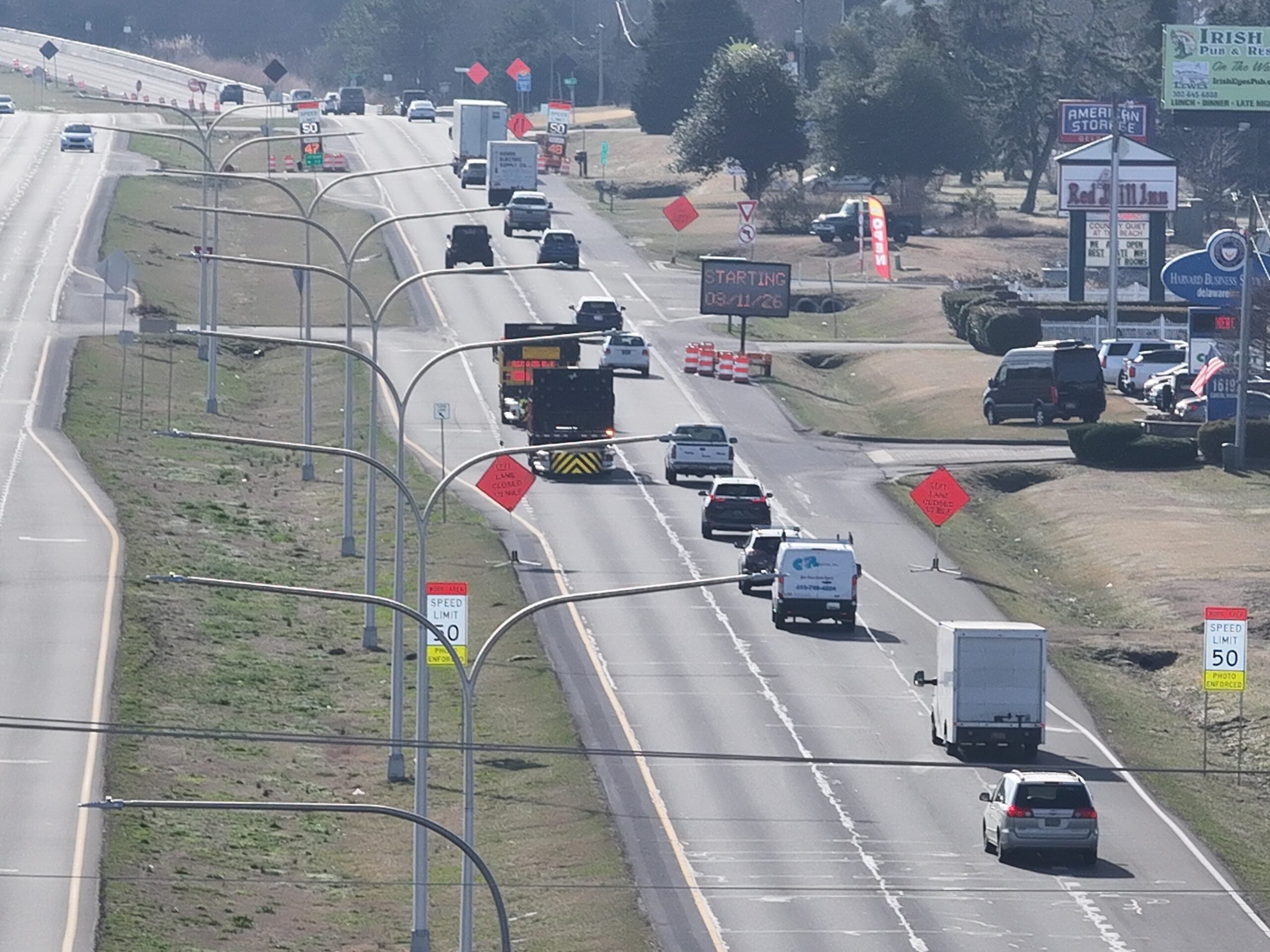 Route 1 near Lewes in Sussex County