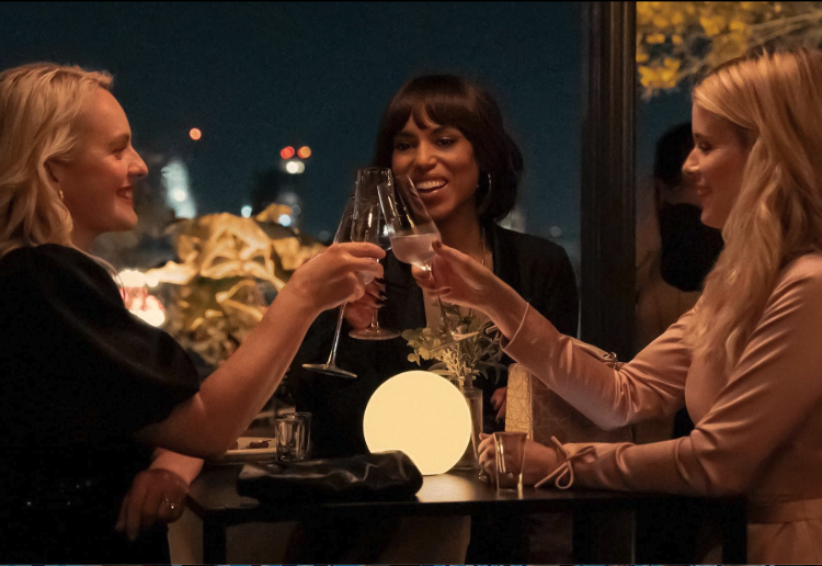 Elisabeth Moss, Kate Mara, and Kerry Washington in Imperfect Women.