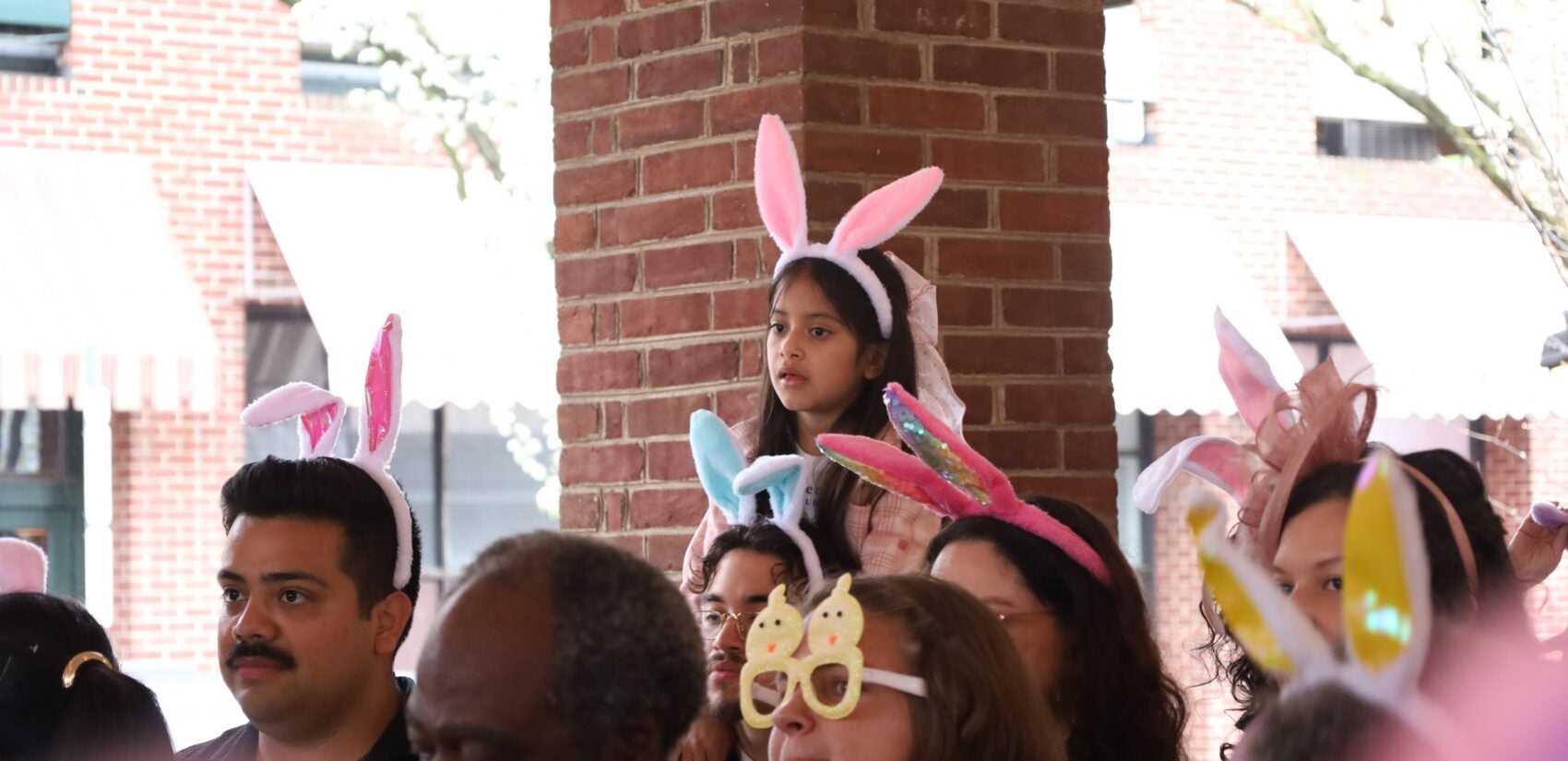a child at the Easter event