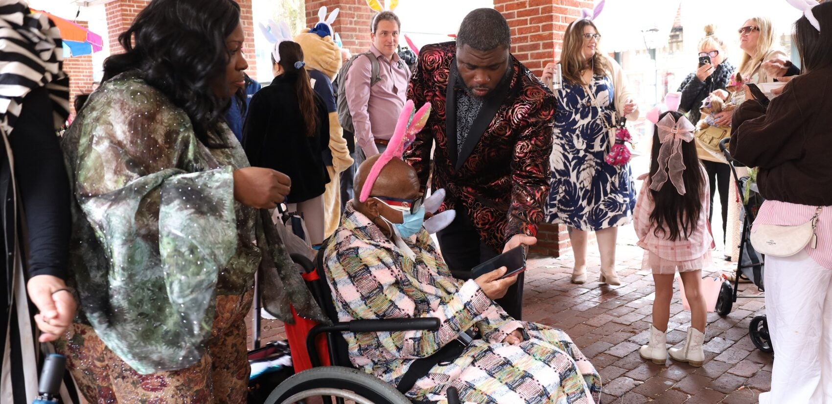 people attending the Easter Promenade