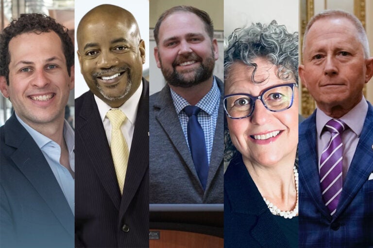 Headshots of the five candidates for New Jersey's 4th Congressional District race