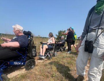 birding-101-bird-watchers-041526 Birdwatchers during a Pinelands Preservation Alliance