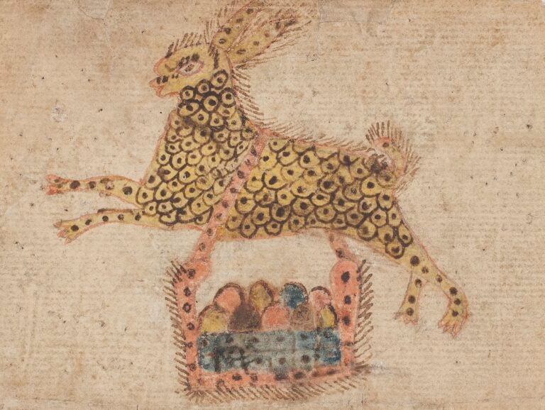 Johann Conrad Gilbert, Easter bunny with eggs
