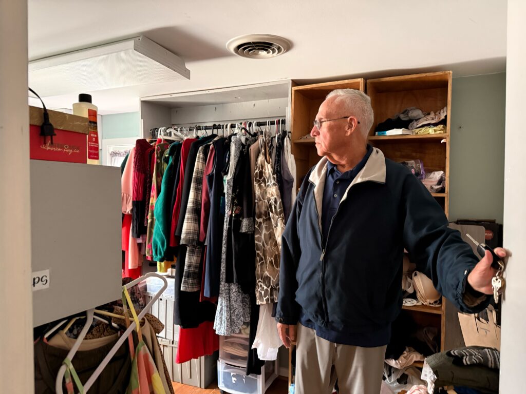 Board Chair Larry Merchant gives WHYY a tour of the House of Hope shelter