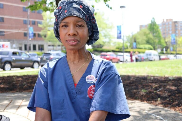 Carla Lecoin, a registered nurse who works with mothers and babies at Jefferson Einstein Philadelphia Hospital