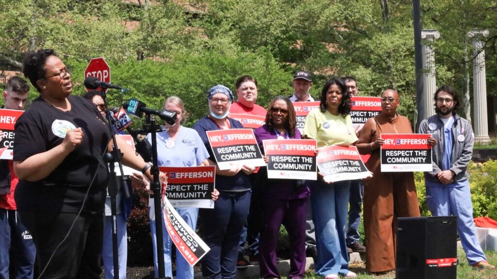 Local lawmakers, community leaders and unionized health care workers 
