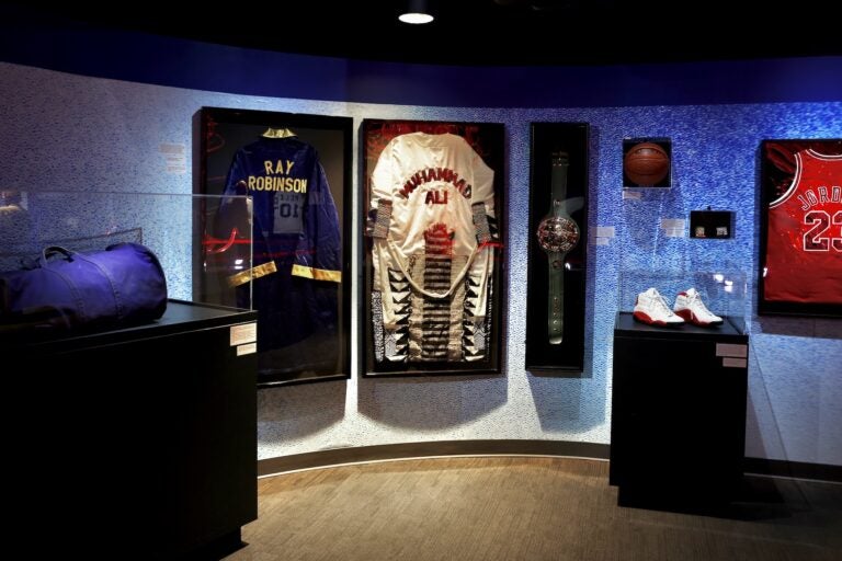 From Jackie Robinson's bag (left) to Michael Jordan's jersey (right)