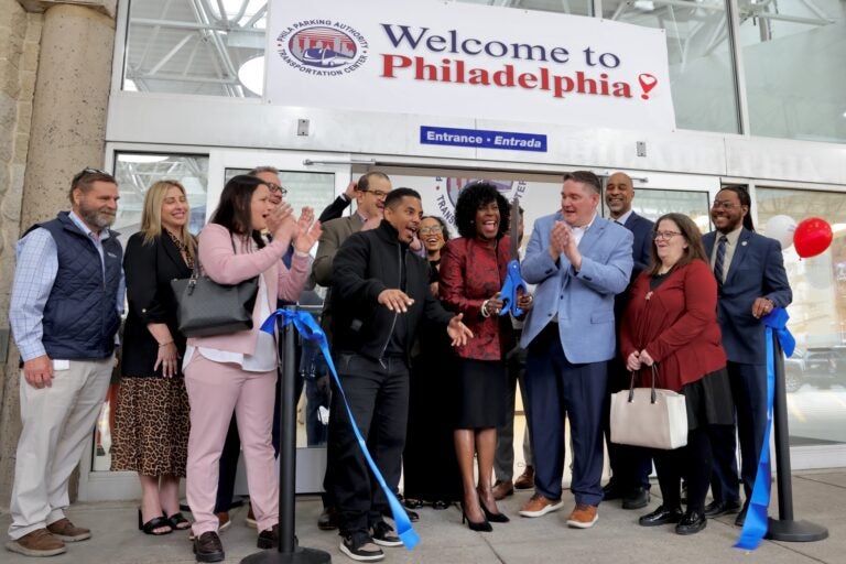 Mayor Cherelle Parker cuts the ribbon