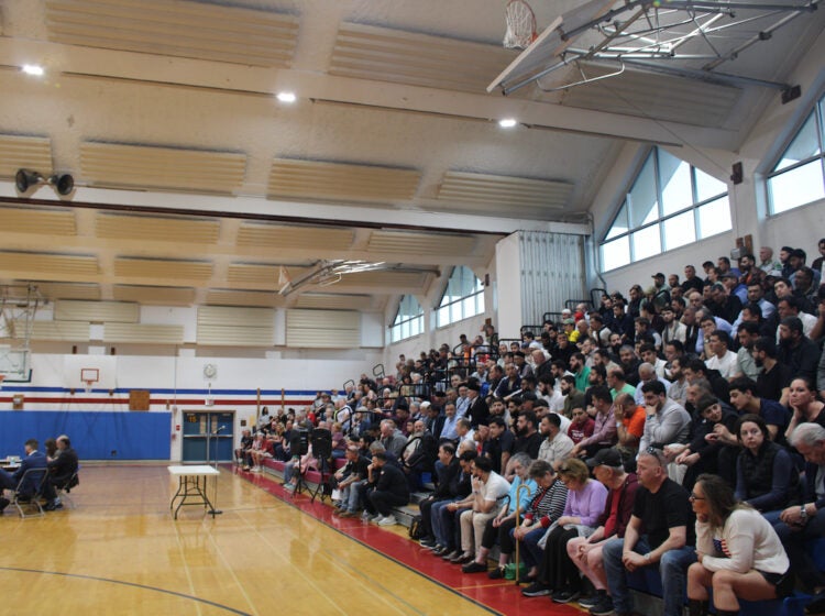 Residents attending the Southampton Township Zoning hearing