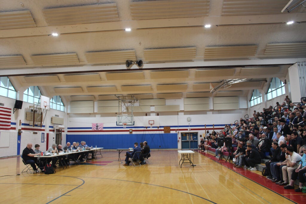 Residents attending the Southampton Township Zoning hearing