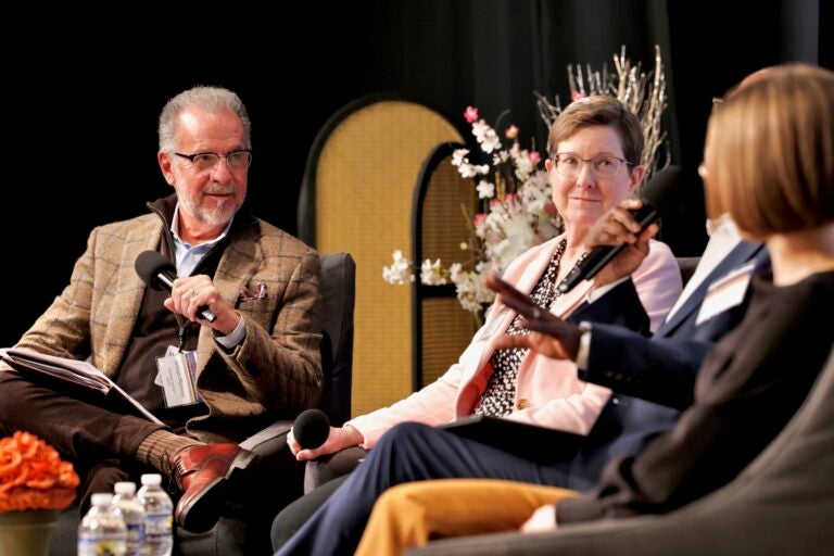 WHYY President and CEO William Marrazzo moderates a panel