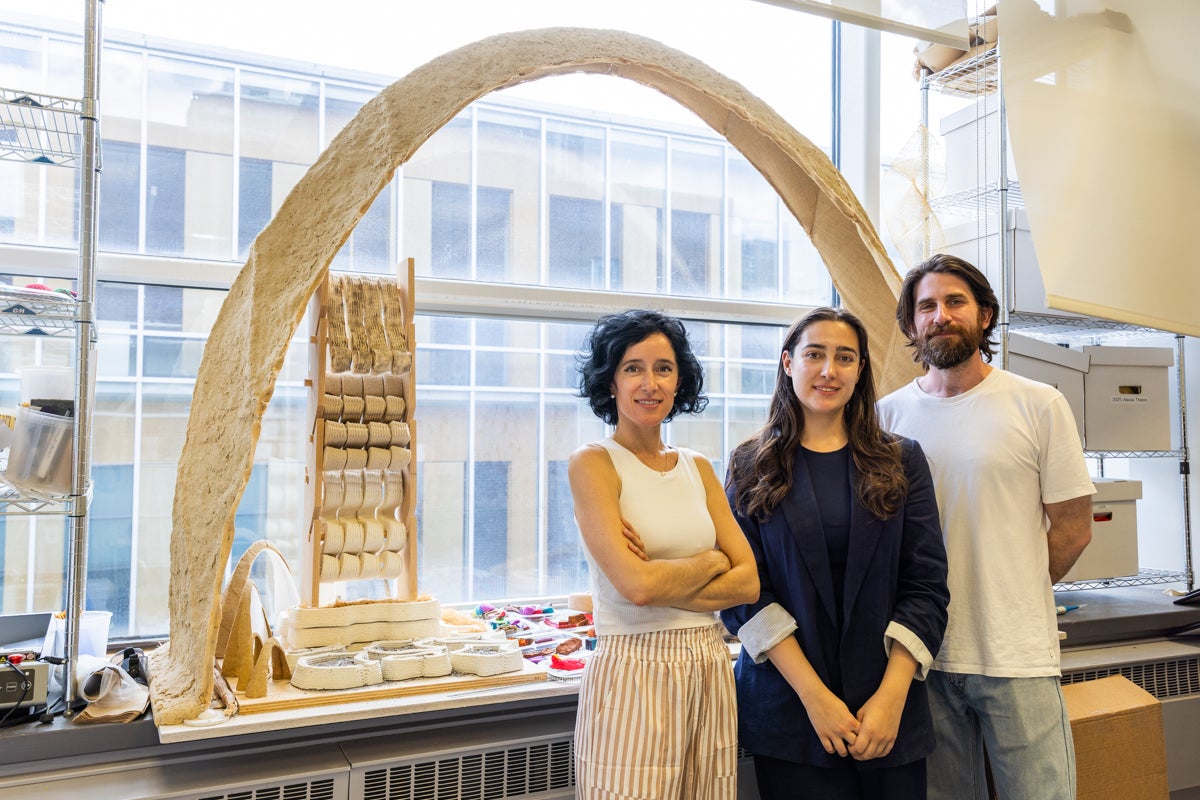 Laia Mogas-Soldevila, Yasaman Amirzehni and Tomy Wyburn smile