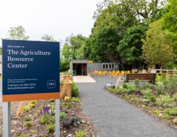 05 13 2026 k paynter ARC farm philly A sign welcomes visitors to the Agricultural Resource Center