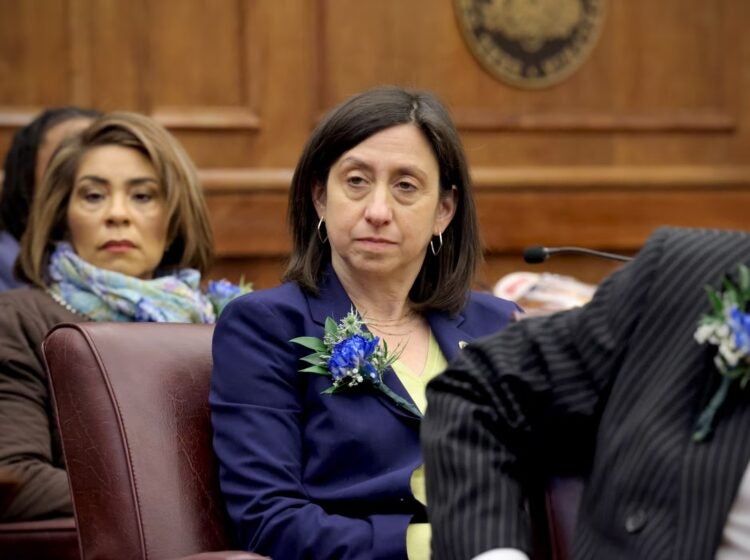 2025-01-23-e-lee-rue-landau-philadelphia-city-hall-council-chambers-fair-housing-file Rue Landau looks on