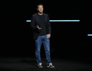 David Ellison, CEO of Paramount Skydance, speaks during the Paramount Pictures presentation at CinemaCon on Thursday, April 16, 2026, at Caesars Palace in Las Vegas. (AP Photo/Chris Pizzello)