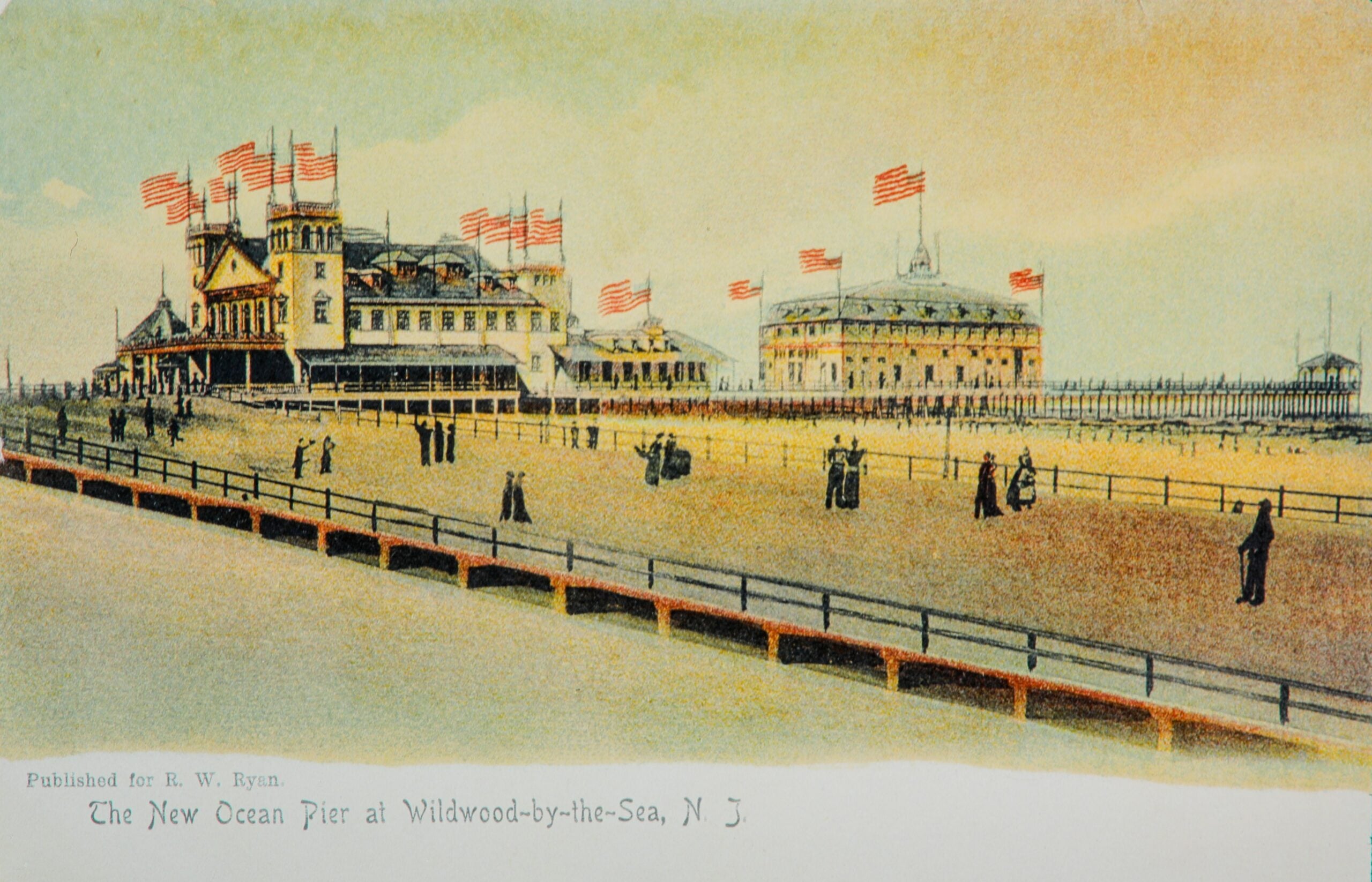 an old illustration of Wildwood By the Sea