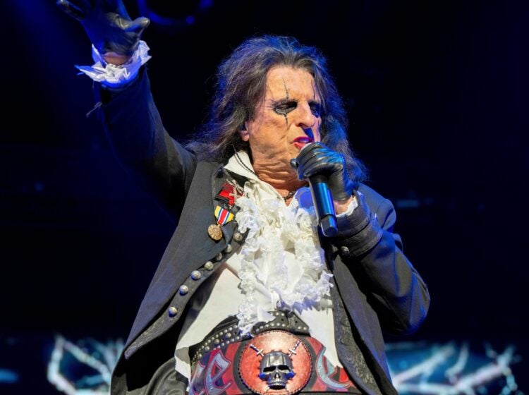 Alice Cooper performing