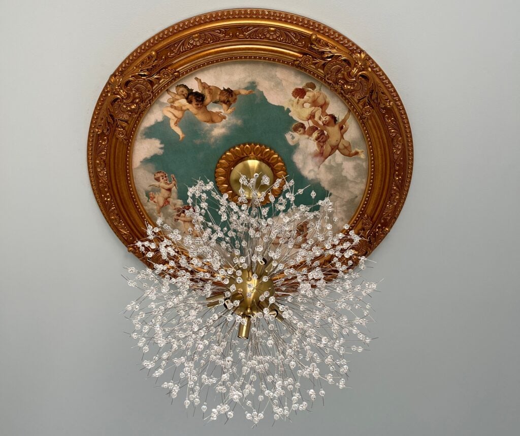 an arty chandelier