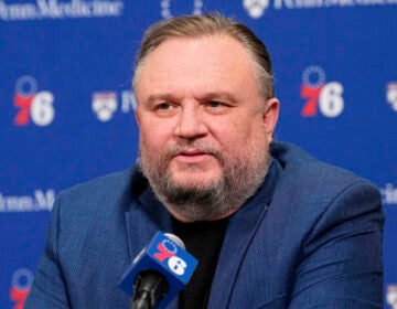 76ers Morey Basketball Former Philadelphia 76ers President of Basketball Operations Daryl Morey