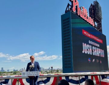 josh-shapiro-citizens-bank-park-052926 Gov. Josh Shapiro spoke at Citizens Bank Park